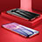 Custodia Lusso Alluminio Laterale Specchio 360 Gradi Cover T09 per Samsung Galaxy S10 Plus Rosso
