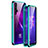 Custodia Lusso Alluminio Laterale Specchio 360 Gradi Cover T11 per Huawei Honor 20 Verde