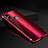 Custodia Lusso Alluminio Laterale Specchio Cover A01 per Apple iPhone Xs Rosso