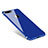 Custodia Lusso Alluminio Laterale Specchio Cover M01 per Apple iPhone 8 Plus Blu