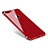 Custodia Lusso Alluminio Laterale Specchio Cover M01 per Apple iPhone 8 Plus Rosso
