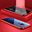 Custodia Lusso Alluminio Laterale Specchio Cover M01 per Huawei Mate 20 Rosso