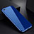 Custodia Lusso Alluminio Laterale Specchio Cover per Apple iPhone 6 Plus Blu