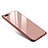 Custodia Lusso Alluminio Laterale Specchio Cover per Apple iPhone 8 Plus Oro Rosa