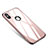 Custodia Lusso Alluminio Laterale Specchio Cover per Apple iPhone X Oro Rosa