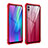 Custodia Lusso Alluminio Laterale Specchio Cover per Huawei Honor 10 Lite Rosso