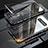 Custodia Lusso Alluminio Laterale Specchio Cover per Samsung Galaxy S10 5G Nero