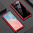 Custodia Lusso Alluminio Laterale Specchio Cover per Samsung Galaxy S10e Rosso