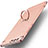 Custodia Lusso Metallo Laterale e Plastica con Anello Supporto A01 per Huawei P10 Oro Rosa