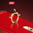 Custodia Lusso Metallo Laterale e Plastica con Anello Supporto A02 per Huawei Mate 9 Lite Rosso