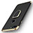 Custodia Lusso Metallo Laterale e Plastica con Anello Supporto A03 per Apple iPhone 8 Plus Nero