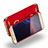 Custodia Lusso Metallo Laterale e Plastica con Anello Supporto A03 per Huawei P9 Plus Rosso