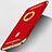 Custodia Lusso Metallo Laterale e Plastica con Anello Supporto A03 per Huawei P9 Rosso