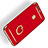 Custodia Lusso Metallo Laterale e Plastica con Anello Supporto A03 per Huawei P9 Rosso