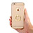 Custodia Lusso Metallo Laterale e Plastica con Anello Supporto A05 per Apple iPhone 6 Plus Oro