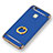 Custodia Lusso Metallo Laterale e Plastica con Anello Supporto per Huawei G9 Lite Blu