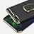 Custodia Lusso Metallo Laterale e Plastica con Anello Supporto per Huawei Honor 10 Nero