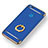 Custodia Lusso Metallo Laterale e Plastica con Anello Supporto per Huawei Honor 8 Lite Blu