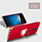 Custodia Lusso Metallo Laterale e Plastica con Anello Supporto per Huawei Rhone Rosso