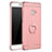Custodia Lusso Metallo Laterale e Plastica con Anello Supporto per Xiaomi Mi Note 2 Oro Rosa