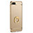 Custodia Lusso Metallo Laterale e Plastica con Anello Supporto per Xiaomi Mi Note 3 Oro