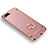 Custodia Lusso Metallo Laterale e Plastica con Anello Supporto per Xiaomi Mi Note 3 Oro Rosa