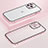 Custodia Lusso Metallo Laterale e Plastica Cover Bling-Bling LF1 per Apple iPhone 13 Pro Max Oro Rosa