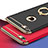 Custodia Lusso Metallo Laterale e Plastica Cover con Anello Supporto A01 per Apple iPhone 8
