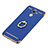 Custodia Lusso Metallo Laterale e Plastica Cover con Anello Supporto A01 per Huawei Enjoy 7 Plus