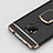Custodia Lusso Metallo Laterale e Plastica Cover con Anello Supporto A01 per Huawei Mate 20 X 5G