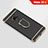 Custodia Lusso Metallo Laterale e Plastica Cover con Anello Supporto A01 per Huawei Mate 20 X 5G Nero