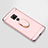 Custodia Lusso Metallo Laterale e Plastica Cover con Anello Supporto A01 per Huawei Mate 20 X 5G Oro Rosa
