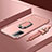 Custodia Lusso Metallo Laterale e Plastica Cover con Anello Supporto A01 per Huawei Mate 40 Lite 5G Oro Rosa