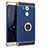 Custodia Lusso Metallo Laterale e Plastica Cover con Anello Supporto A01 per Huawei Mate 8 Blu