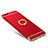 Custodia Lusso Metallo Laterale e Plastica Cover con Anello Supporto A01 per Huawei P10 Plus