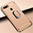 Custodia Lusso Metallo Laterale e Plastica Cover con Anello Supporto A01 per Oppo AX7