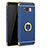 Custodia Lusso Metallo Laterale e Plastica Cover con Anello Supporto A01 per Samsung Galaxy S8 Blu