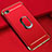 Custodia Lusso Metallo Laterale e Plastica Cover con Anello Supporto A01 per Xiaomi Redmi Go Rosso
