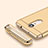 Custodia Lusso Metallo Laterale e Plastica Cover con Anello Supporto A01 per Xiaomi Redmi Note 3 Pro