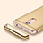 Custodia Lusso Metallo Laterale e Plastica Cover con Anello Supporto A01 per Xiaomi Redmi Note 4