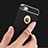 Custodia Lusso Metallo Laterale e Plastica Cover con Anello Supporto A02 per Apple iPhone 5S
