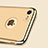 Custodia Lusso Metallo Laterale e Plastica Cover con Anello Supporto A02 per Apple iPhone 8
