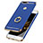 Custodia Lusso Metallo Laterale e Plastica Cover con Anello Supporto A06 per Huawei P9 Lite Mini