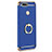 Custodia Lusso Metallo Laterale e Plastica Cover con Anello Supporto A06 per Huawei P9 Lite Mini