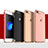Custodia Lusso Metallo Laterale e Plastica Cover con Anello Supporto e Cordoncino per Apple iPhone 7 Plus