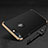 Custodia Lusso Metallo Laterale e Plastica Cover con Anello Supporto e Cordoncino per Apple iPhone 8 Plus Nero