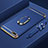 Custodia Lusso Metallo Laterale e Plastica Cover con Anello Supporto e Cordoncino per Huawei Enjoy 8e Lite