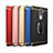 Custodia Lusso Metallo Laterale e Plastica Cover con Anello Supporto e Cordoncino per Huawei Honor 6X Pro