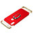Custodia Lusso Metallo Laterale e Plastica Cover con Anello Supporto e Cordoncino per Huawei P20 Lite