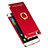 Custodia Lusso Metallo Laterale e Plastica Cover con Anello Supporto e Cordoncino per Huawei P8 Lite